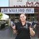 The staff at The Walla Food Mill, including co-manager Josie Atkins, have had to make the temporary switch to Optus to operate their EFTPOS terminals. Picture by Mark Jesser