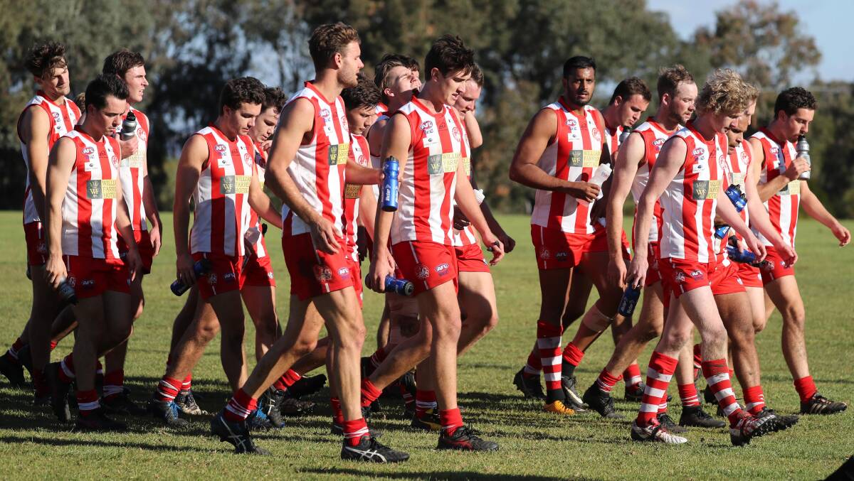 ON THE BOARD: Charles Sturt University enjoyed their first win for the 2018 season on Saturday, against Barellan. Picture: Les Smith