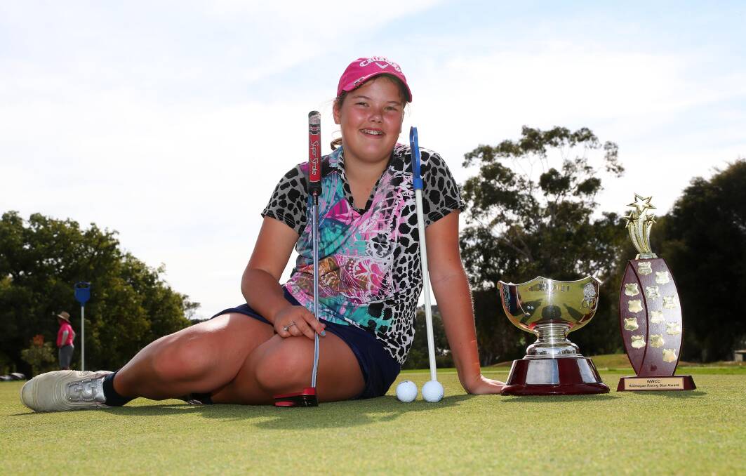 CHAMPION: Wagga 13-year-old Josie Currie
became the youngest winner of the ladies club
championship at Wagga Country Club.
Picture: Emma Hillier