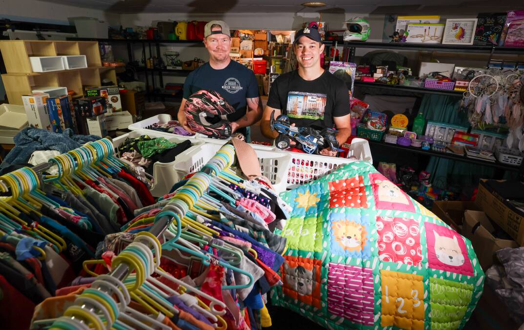 Buried Treasures and Collectables owner Josh Light and Mitch Griffiths have seen everything you can think of come from the dozens of abandoned storage units they have purchased. Picture by Les Smith 