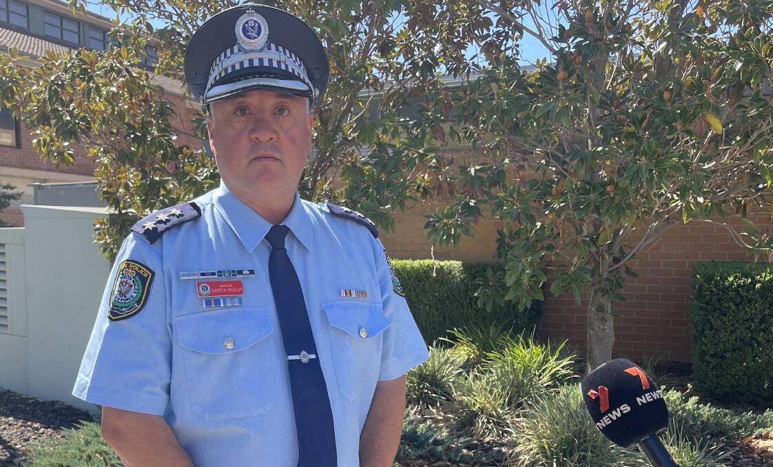 Riverina Highway Patrol Traffic Inspector Darren Moulds is warning motorists to behave over the Easter holiday period. Picture by Taylor Dodge