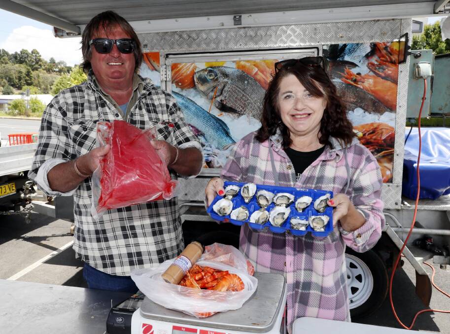 Gary Clark, owner of famous Wagga seafood truck Fisherman's Paradise. Picture by Les Smith