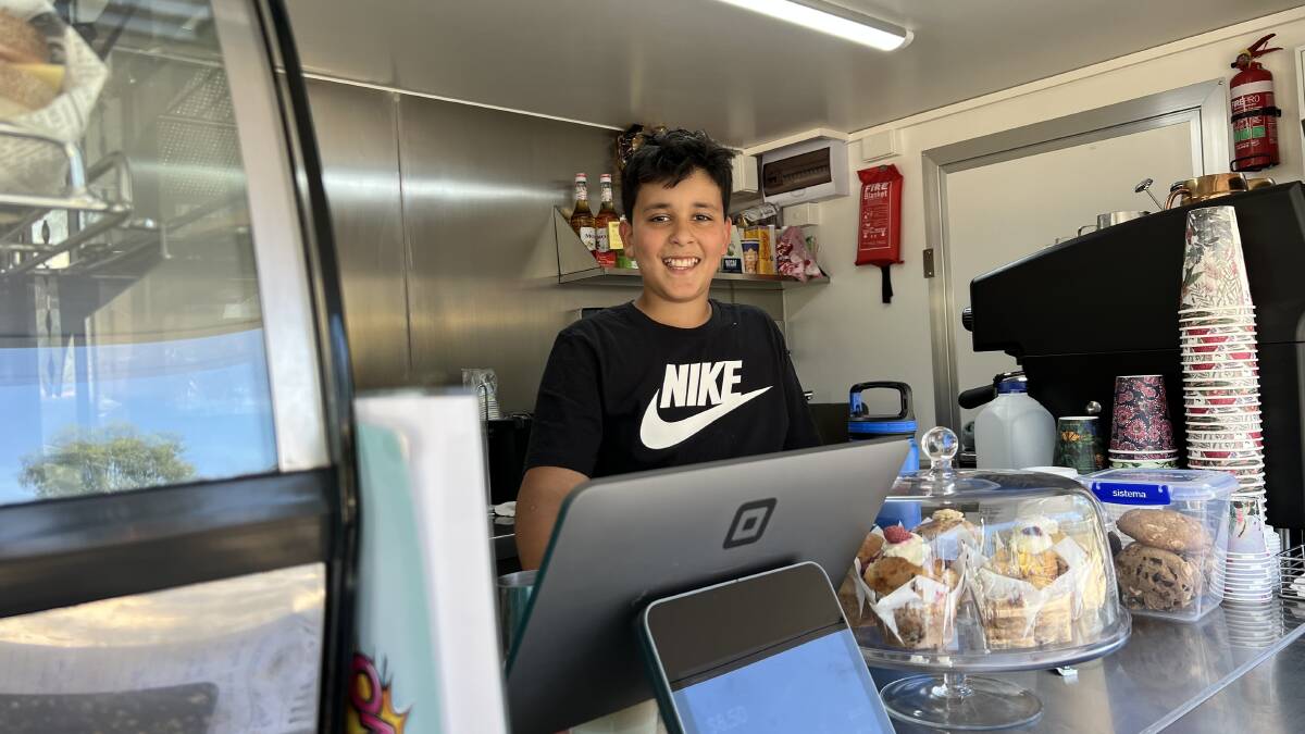 Julio Silva is the 'manager in training' at Wagga's new Black Crow Beach Cafe. But the young man has grander plans for his coffee future. 