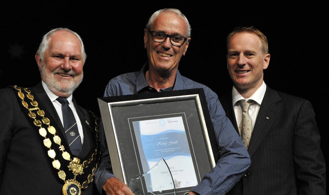 Mr Geale was named Citizen of the Year in 2015 for his relentless advocacy for prostate cancer and his work on the ABC Riverina's gardening program. Picture by Les Smith 