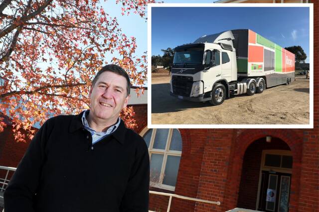 Coolamon Shire Council general manager Tony Donoghue spoke on behalf of the nine councils that make up the RRL and which now own a brand new, operational mobile library truck. Picture: File shot / supplied