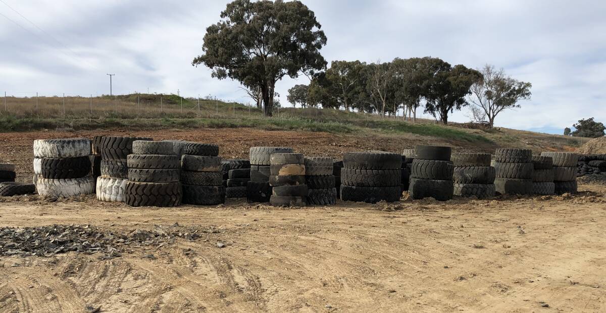 The Cootamundra tyre processing facility is now reportedly complying with EPA regulations. Picture supplied 
