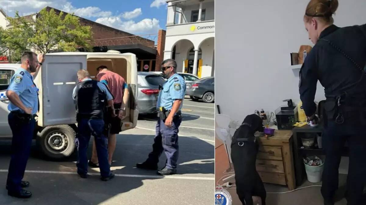 Police arrested a 53-year-old Temora man during a police raid on a former licensed premises on Hoskins Street in January. Picture by NSW Police