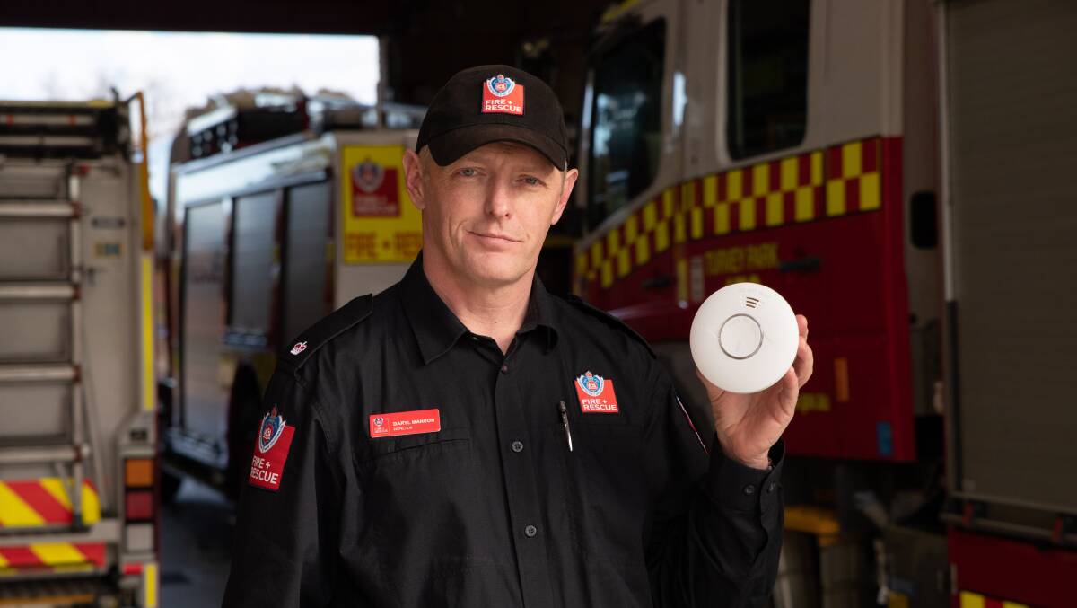 Fire and Rescue inspector Daryl Manson urges residents to ensure smoke alarms are installed and in working order. Picture by Madeline Begley