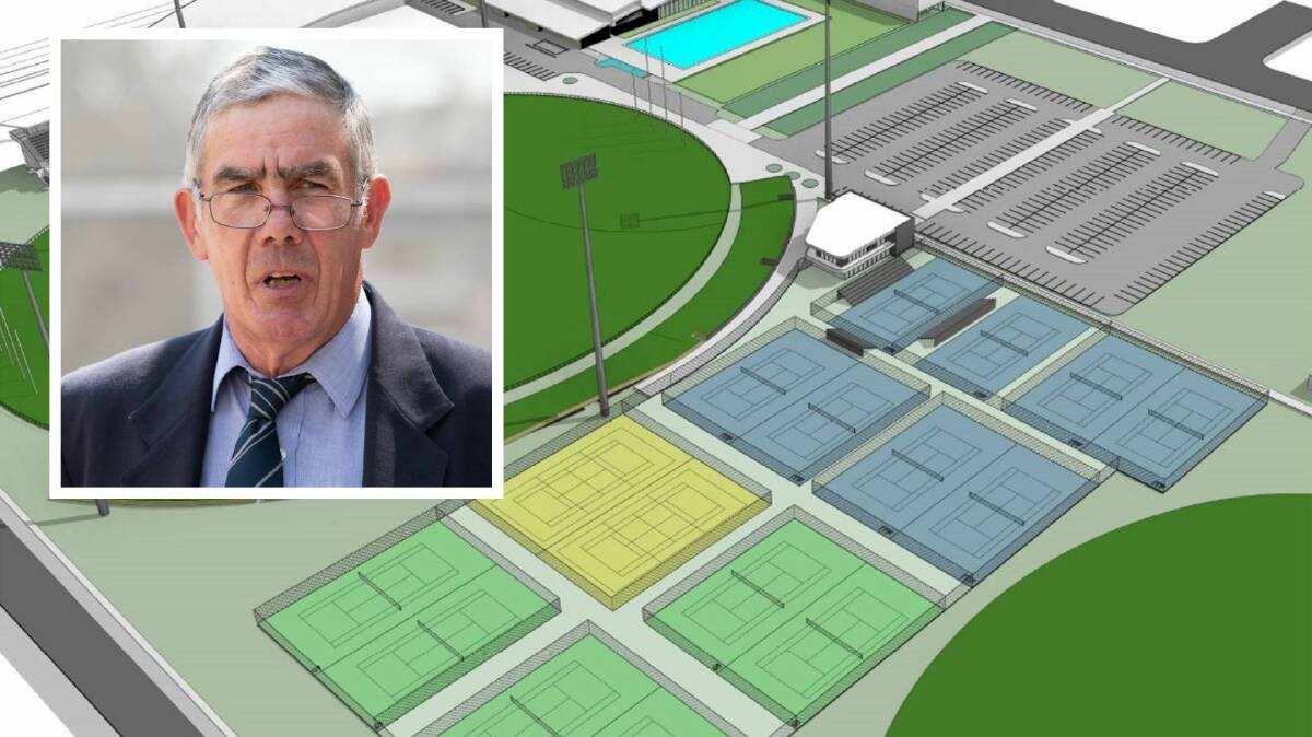 Wagga councillor Mick Henderson is wondering why tenders for the Bolton Park tennis precinct didn't go out before it closed its doors as plans for the project took a turn at council on Monday night. Pictures file, contributed