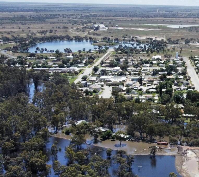 Flooding at Moulamein in November 2022. Photo courtesy Murray River Council