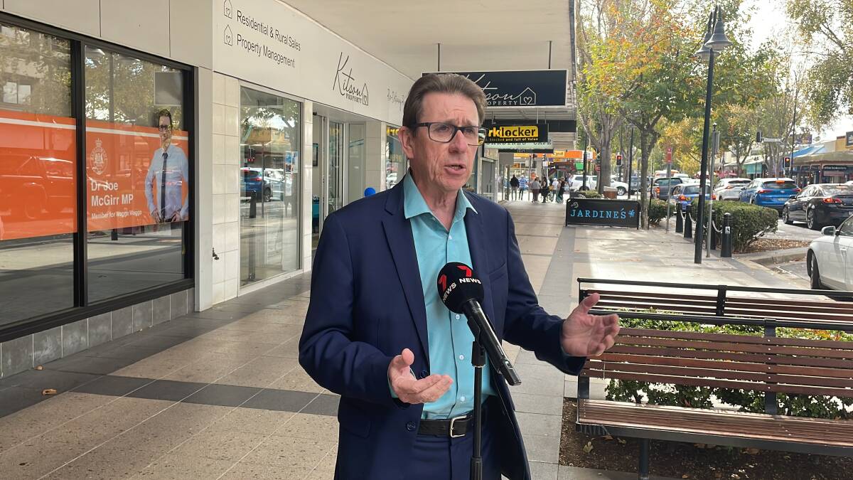 Wagga MP Joe McGirr will lobby health minister Ryan Park with fellow independents for better child health services across the Riverina. Picture by Andrew Mangelsdorf