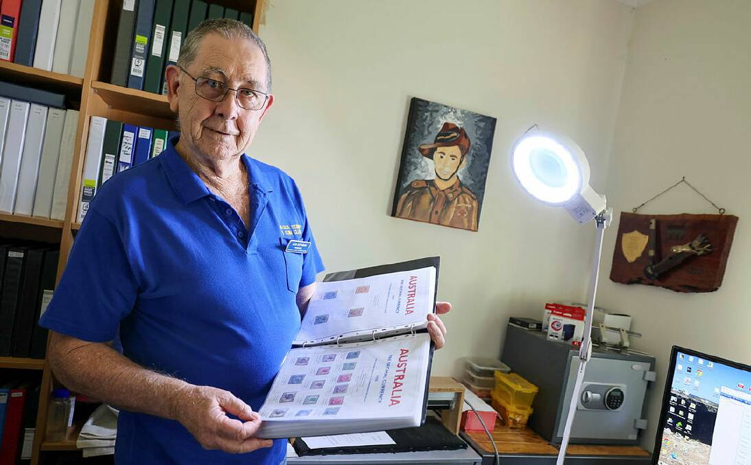 Wagga Stamp and Coin Club president Bob Edyvean is stepping down from the top job due to health concerns. Picture by Les Smith