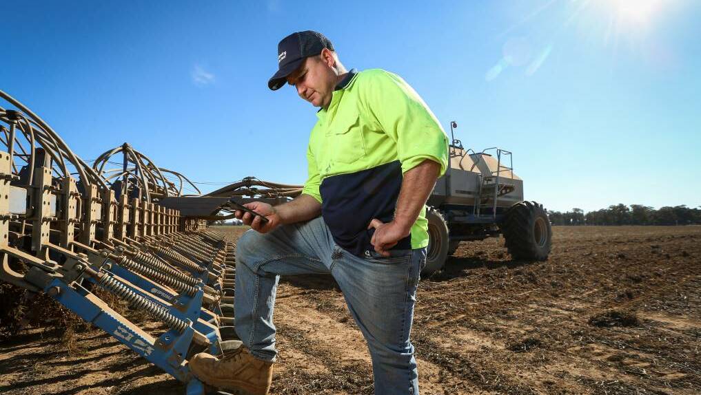 NSW Farmers grains committee chairman Justin Everitt is concerned another satellite outage could take place after last week's drama. Picture by James Wiltshire