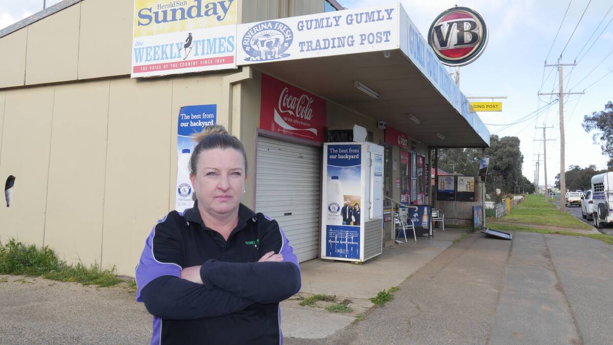 Gumly Trading Post owner Natalie Crocker said the proposed roundabout would mean the death of her business. Picture by Andrew Mangelsdorf