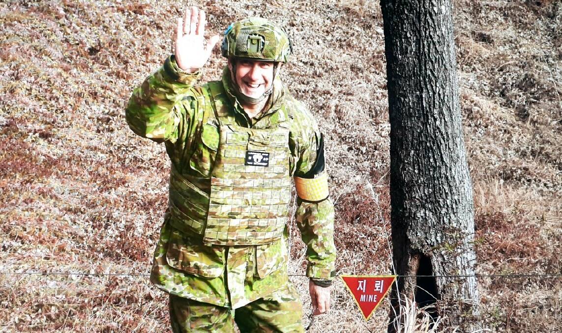 Chris Hagedoorn pictured during his deployment to South Korea's demilitarised zone in 2019. Picture contributed