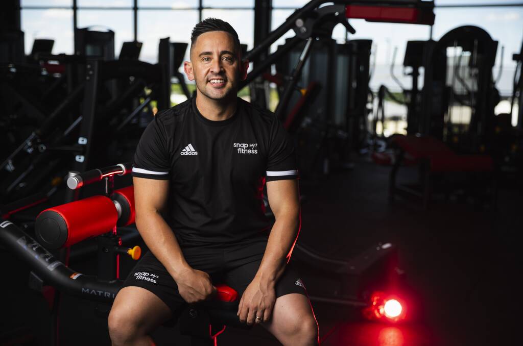 Snap Fitness 24/7 gym owner Nic Gannon at the new site in Estella Central Shopping Centre. Picture by Ash Smith