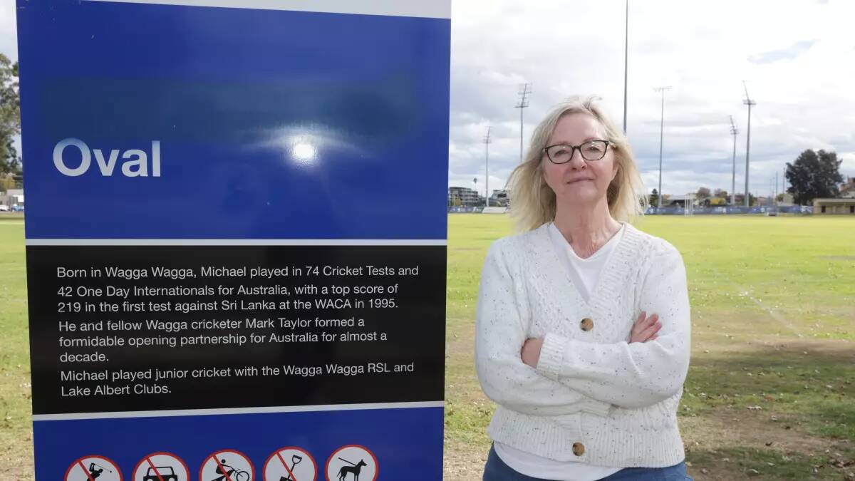 The public is now able to put in submissions about a new name for the Michael Slater Oval and Wagga councillor Jenny McKinnon is encouraging the community to share their thoughts. Picture by Tom Dennis