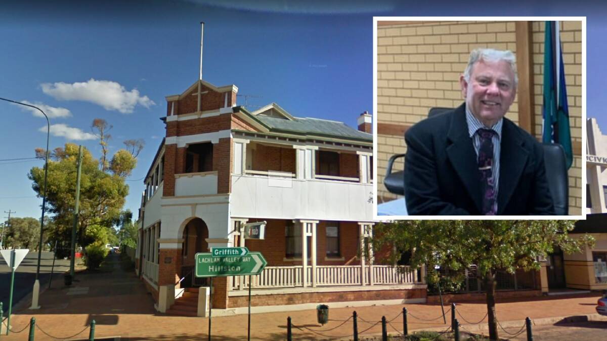 Lachlan Shire deputy mayor Paul Phillips (inset) has labelled the closure of Lake Cargelligo's NAB bank branch as "devastating". Picture contributed