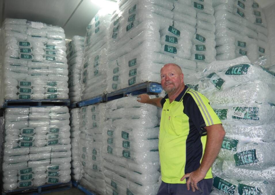 Riverina Ice director Greg Bowkett has the coolest job in town this summer. Picture by Andrew Mangelsdorf