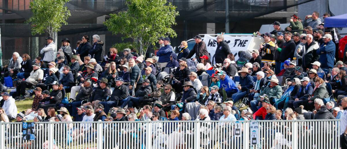 There was a strong crowd in attendance for Farrer League grand final day at Robertson Oval on Saturday. Picture by Les Smith