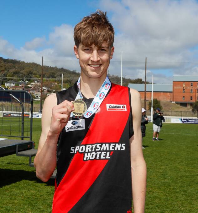 Lachlan Higman was named best on ground for the Bombers in their win over the Saints at Robertson Oval. Picture by Les Smith