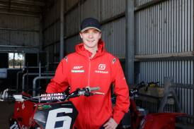 Wagga teenage motocross star Byron Dennis will resume his impressive rookie MX2 campaign at the next round of the Australian Motocross Championship. Picture by Tom Dennis