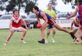 Tom Banuelos is one of four big inclusions to an extended GGGM squad ahead of their top of the table clash against Collingullie-Wagga on Sunday. Picture by Les Smith
