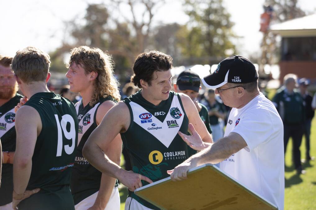 Coolamon coach Jake Barrett is pretty happy with how his side is looking following their three trial games. Picture by Madeline Begley