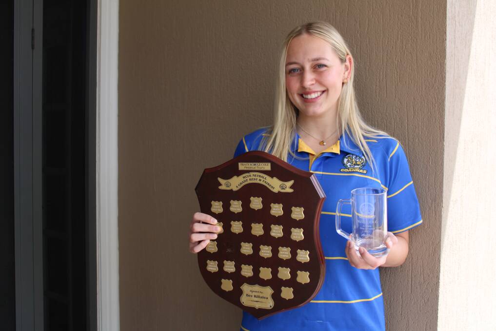 Ash Reynoldson claimed her third straight best and fairest at MCUE after another terrific season for the Goannas. Picture by Jimmy Meiklejohn