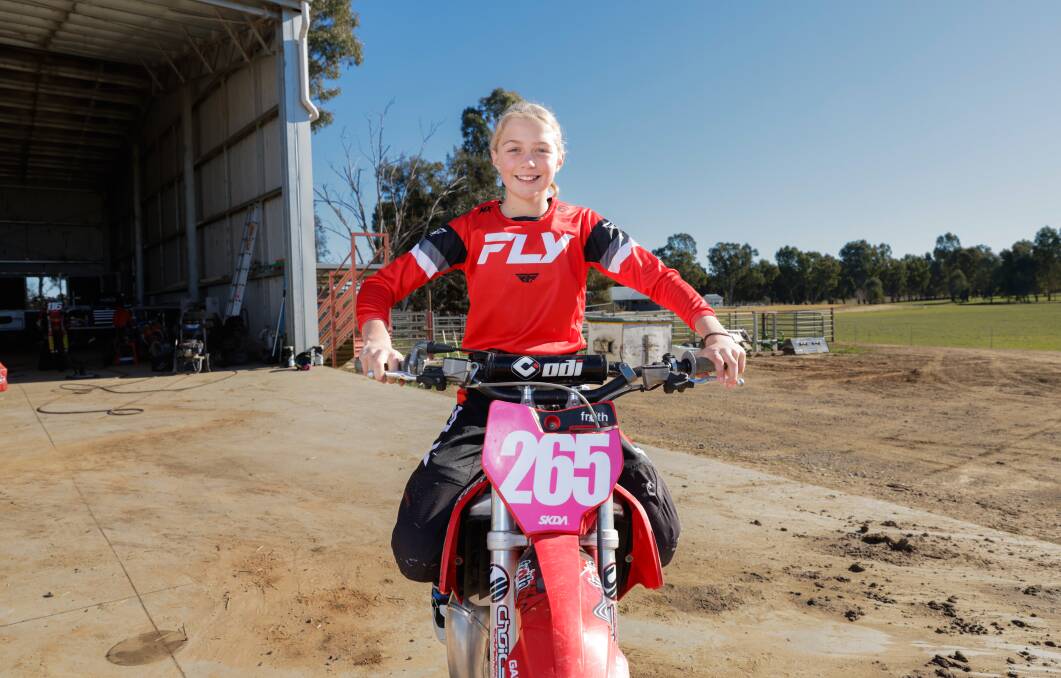 It's going to be a busy few weeks for Dennis who is off to Western Australia next week for training ahead of the Australian Junior Motocross Championships. Picture by Tom Dennis
