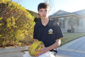 Sixteen-year-old Charlie Doherty will make his first grade debut for MCUE against Narrandera on Saturday. Picture by Jimmy Meiklejohn