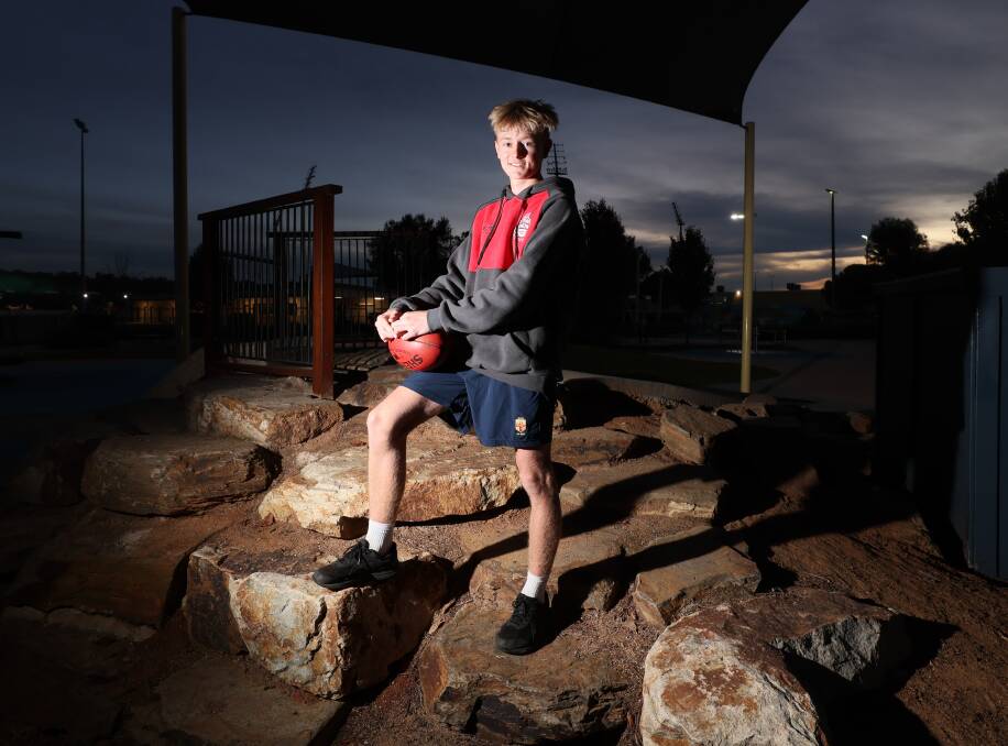 Campbell has quickly made an impression at the Demons having been named in the best in each of the under 17.5 games he's played this season. Picture by Les Smith