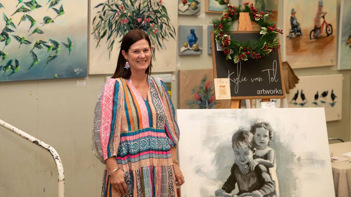 Artist Kylie van Tol says the River and Wren markets are a good touch stone to meet new customers. Picture by Madeline Begley