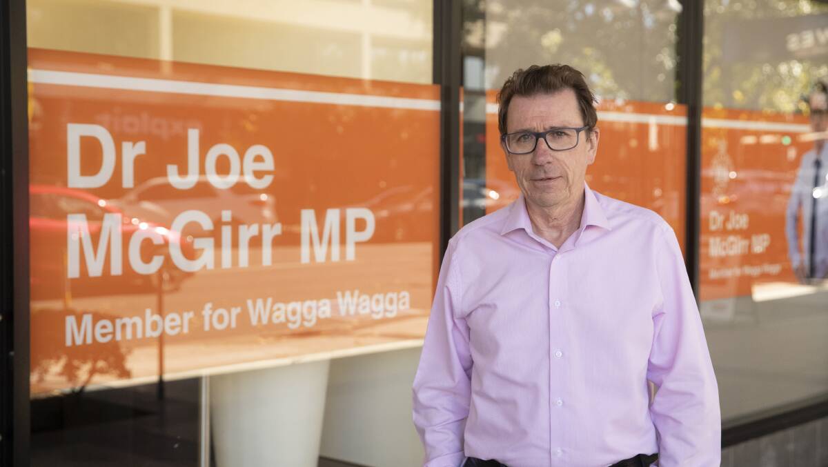 Wagga MP Joe McGirr says the new committee will ensure work on rural and regional health systems continues. Picture file