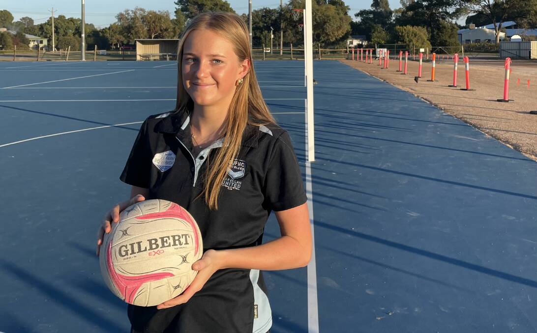 Barellan midcourt player Sophie Male is just 16-years-old. Picture supplied