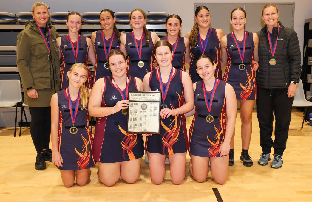 Mater Dei Catholic College opens netball side wins their third consecutive Tracey Gunson Shield. Picture by Les Smith