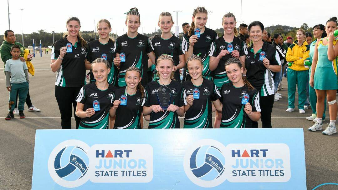 Wagga Netball Association's under 13 side we named champions of their division at the Netball NSW Junior State Titles. Picture supplied