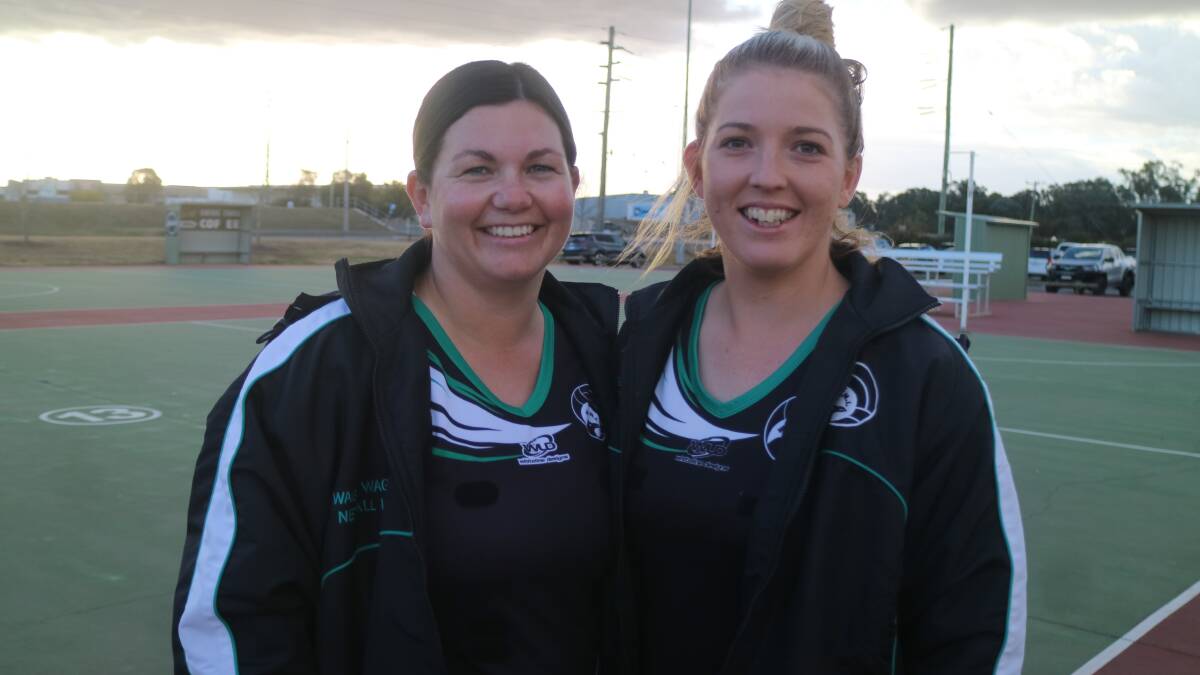 Wagga Netball Association opens captains Kim McKenzie and Morgan Watts. Picture by Tahlia Sinclair