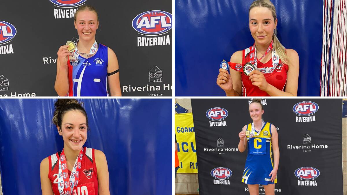 Best on court players: Zoe Curry (under 17s), Sara Negus (C grade), Myah Sergi (B grade), and Sophie Edmunds (A reserve). Pictures by Tahlia Sinclair