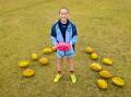 Isabel Baggio, 11, has been selected as vice captain for the NSW team for the School Sports Australia under 12s nationals. Picture by Bernard Humphreys