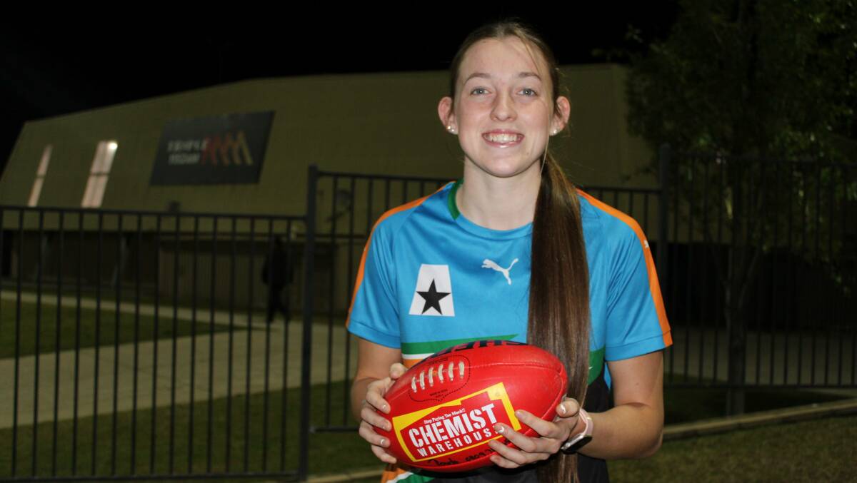 Narrandera's Tamika Rourke after her Allies debut in 2023. Picture by Jimmy Meiklejohn