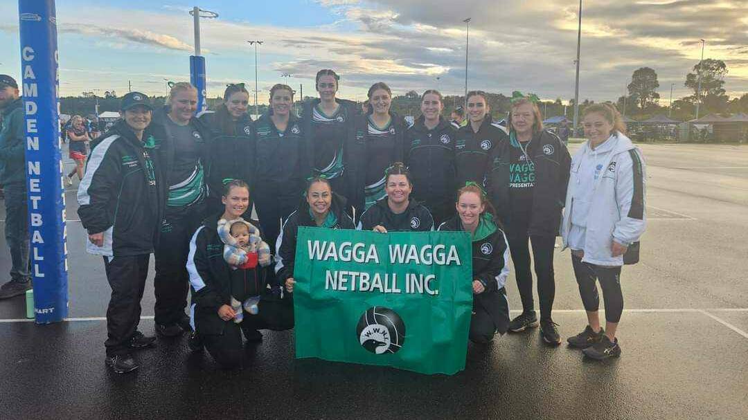 Wagga Netball Association's opens side at Camden and District Netball Association for the Senior State Titles. Picture supplied