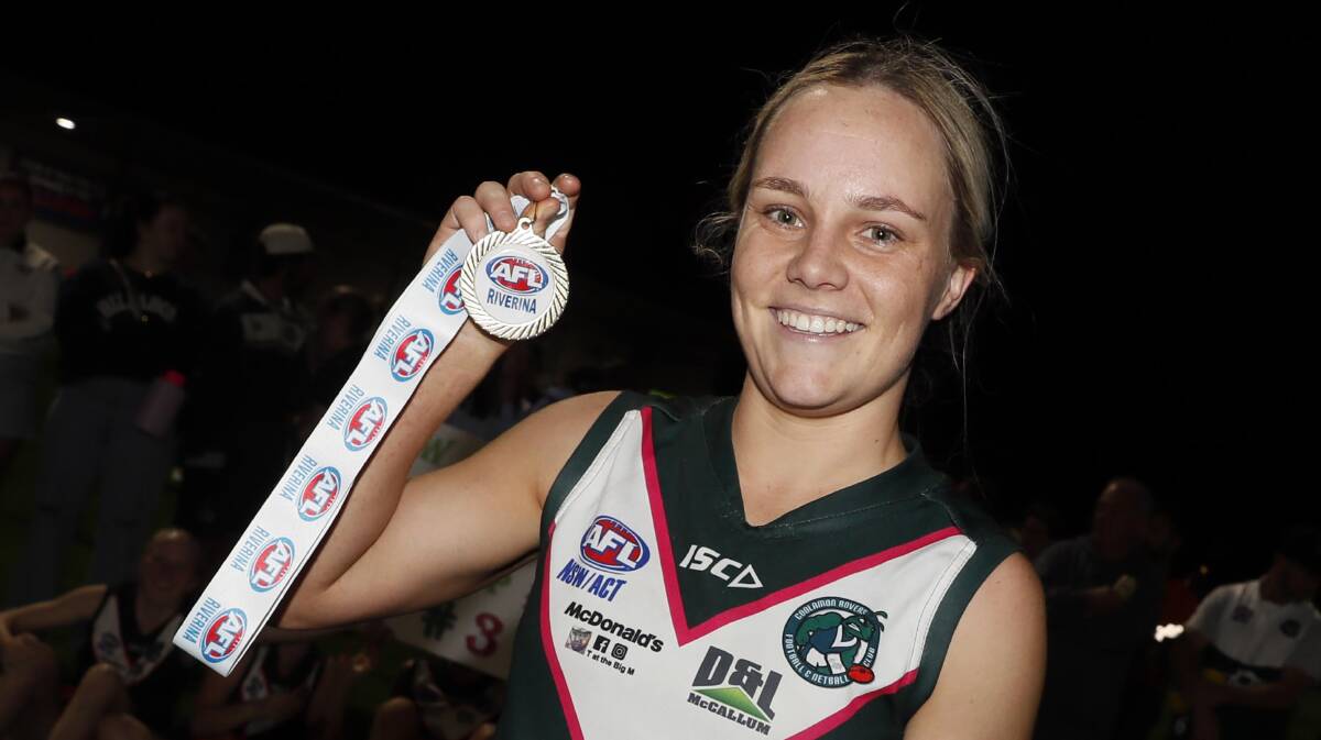 Grand final best on ground player Sophie Gaynor has won Coolamon's best and fairest count. Picture by Les Smith