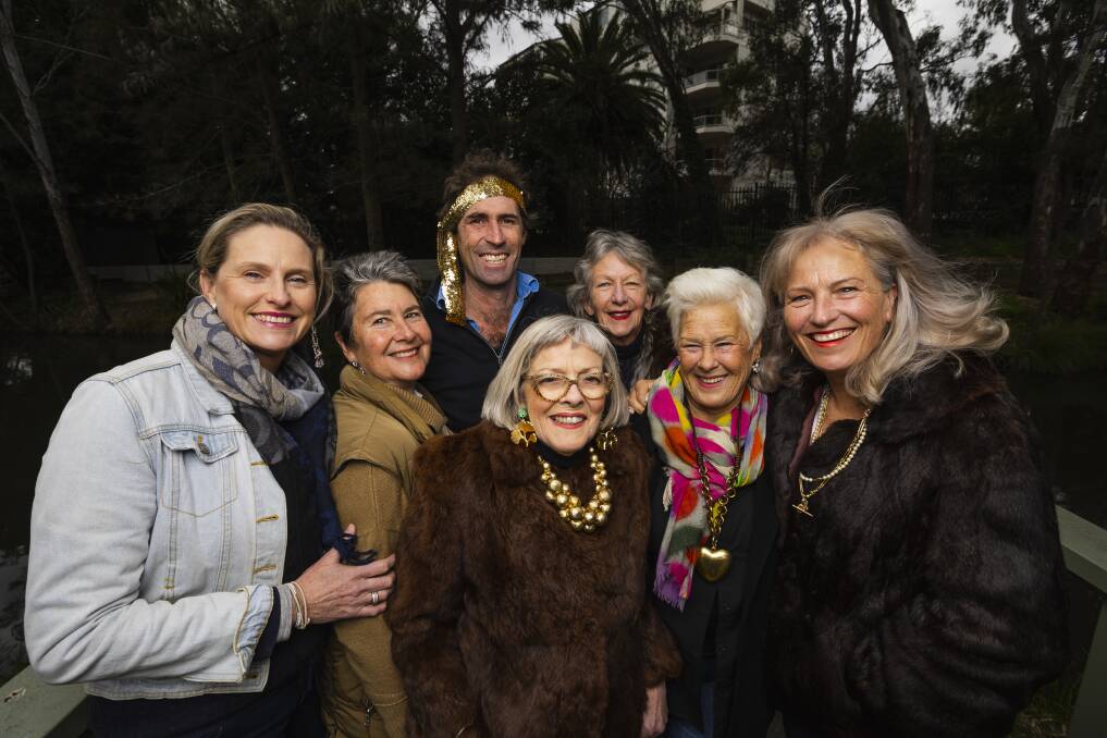 Shannon Corbett (left), Penny Lamont, Peter Corbett, Helen Robb, Annette Lamont, Alice Kennard and Brenda Petersen are donning denim and bringing the bling for the Jeans and Jewels fundraiser. Picture by Ash Smith