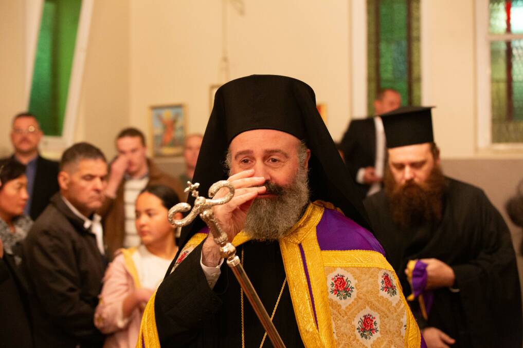 His Eminence Archbishop Makarios, Primate of the Greek Orthodox Church in Australia. Picture by Madeline Begley