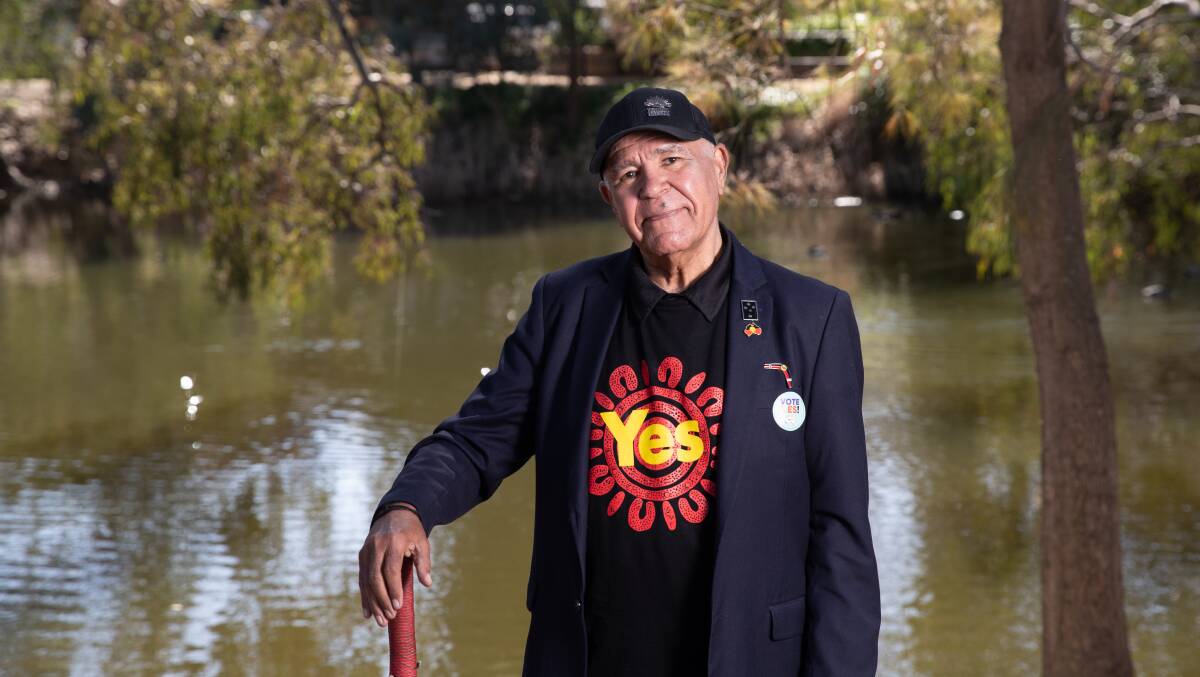 Wiradjuri Elder and Vietnam veteran Uncle Hewitt Whyman fears the "no" result has erased 60,000 years of history. Picture by Madeline Begley
