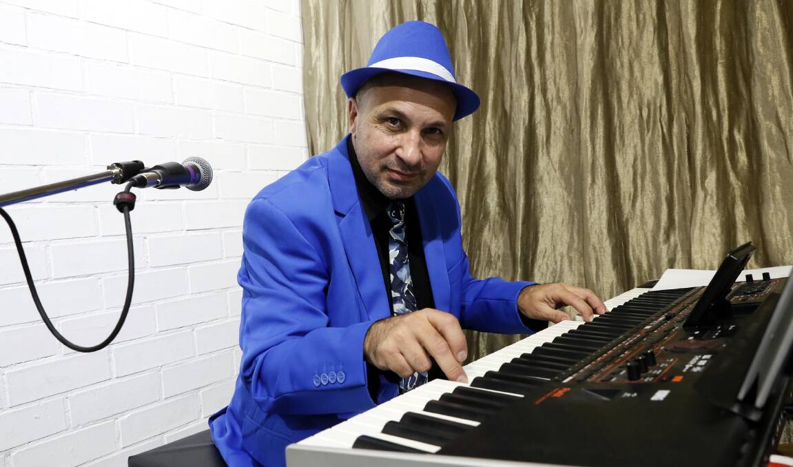 Wagga musician Dominic Vella held a workshop and gig at The Curious Rabbit on International Jazz day, preaching that jazz is for everyone. Picture by Les Smith.