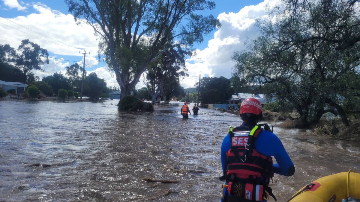 Eugowra in NSW was one of many hit by severe flooding last year. Picture by NSW SES media