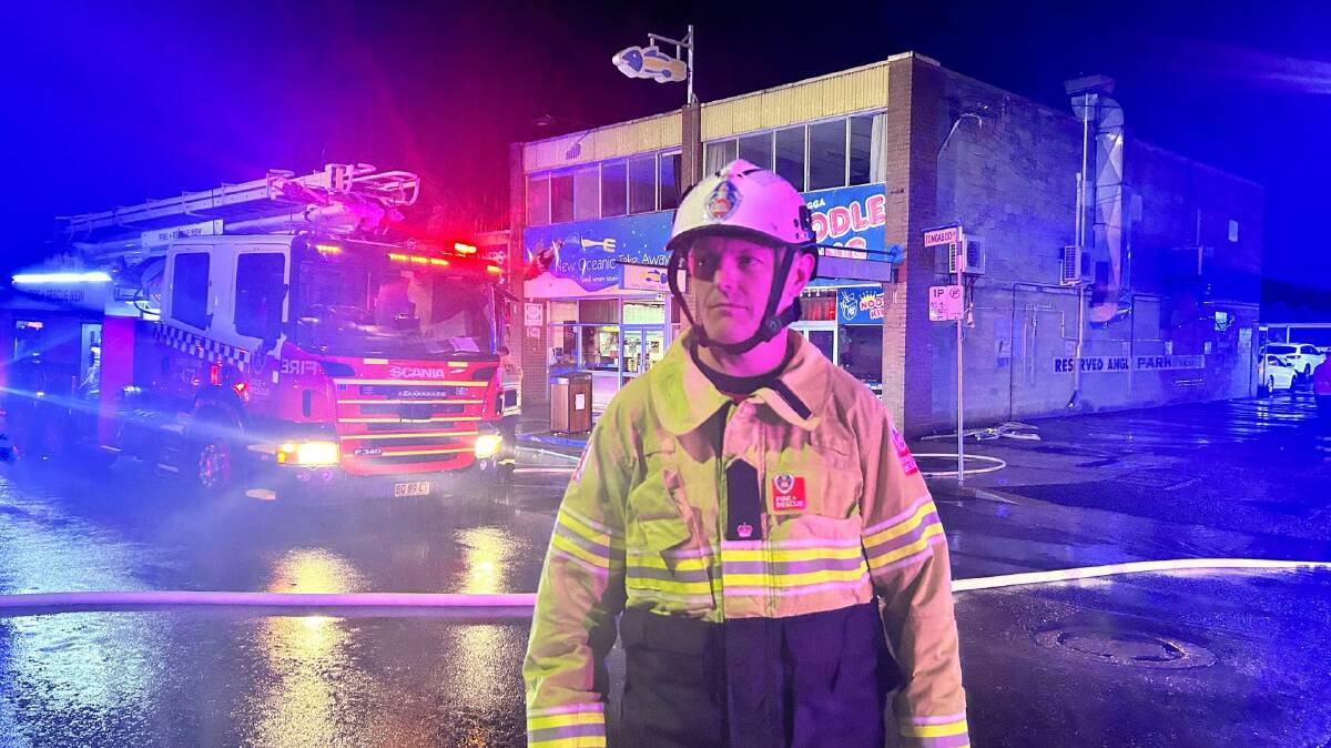 NSW Fire and Rescue Wagga zone commander Daryl Manson was on duty at the Wagga Dry Cleaners fire on June 6. Picture by Emily Anderson