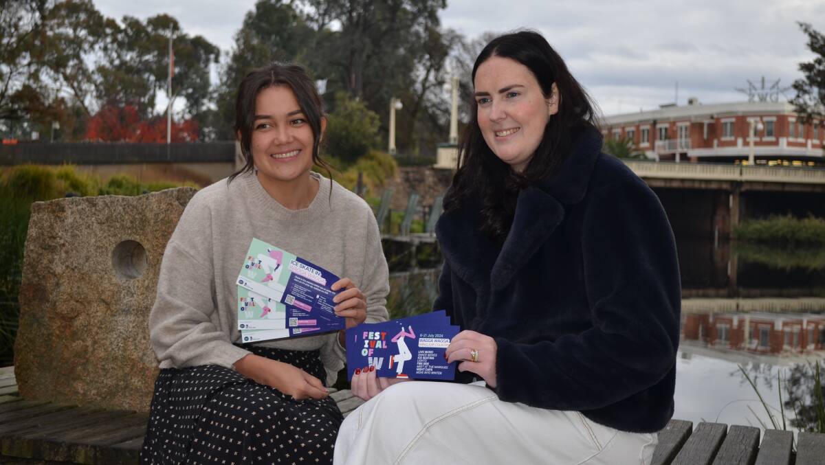 Wagga City Council's destination and events coordinator Kim Parker and events officer Emma Corbett are gearing up for the 2024 Festival of W. Picture by Jeremy Eager